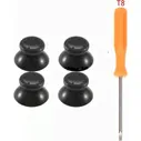 Аналоговые стики - грибки на геймпад / джойстик 4 штуки + отвертка torx T8 для 3D стиков Xbox 360 черные / накладки