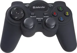 Геймпад DEFENDER GAME RACER TURBO 64251 {USB-PS/2, 2джойстика, 12 кн.+авто12}
