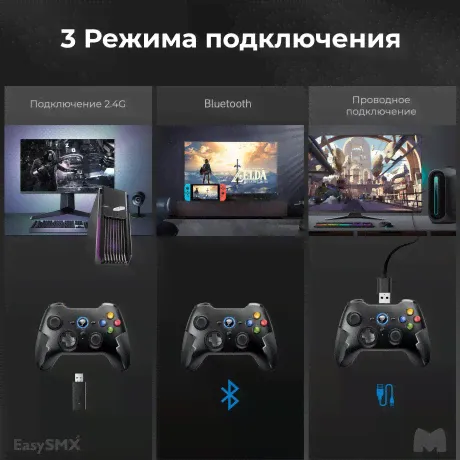 Геймпад EasySMX.ESM-9013Pro, цвет черный (VG-C418)-3