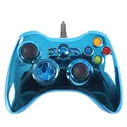 Проводной геймпад Xbox 360 (Синий хром)