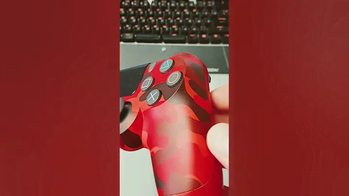 red camouflage dual shock 4