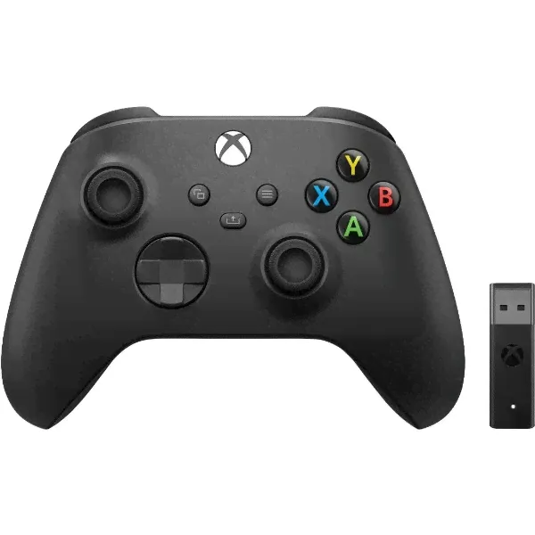 Геймпад Microsoft Xbox One and Series S/X Controller + беспроводной адаптер для PC, черный-0