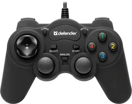 Геймпад Defender GAME RACER TURBO RS3 2 джойстика, 12 кн., USB-PS2/3 (64251)