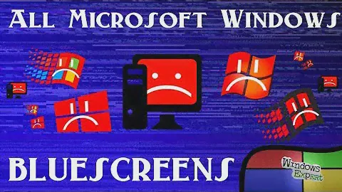 ALL MICROSOFT WINDOWS BLUESCREEN OF DEATH