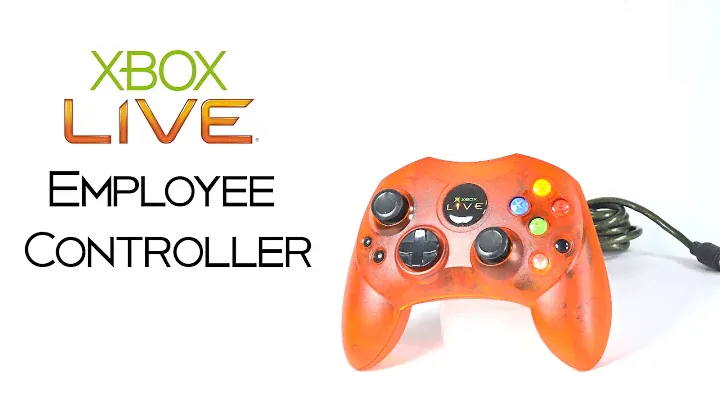 Оранжевый контроллер Xbox Live, предназначенный только для сотрудников, для оригинальной Xbox