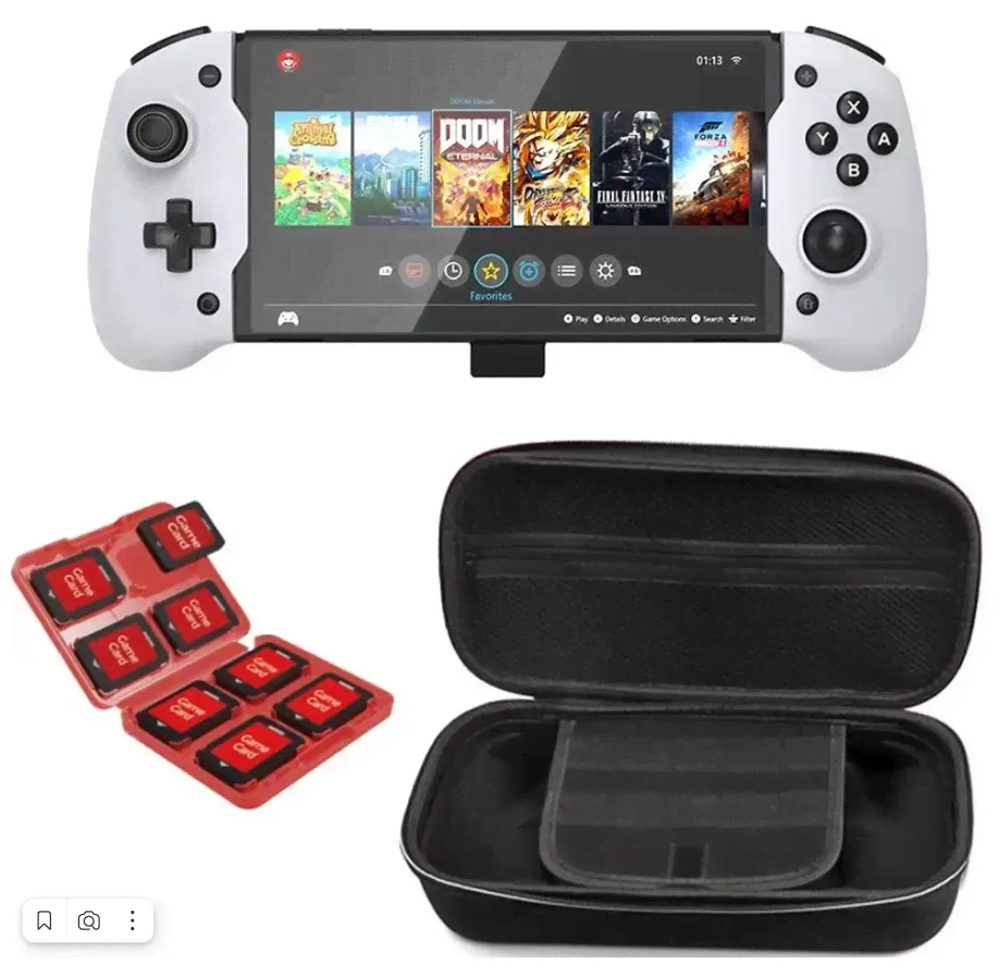 Геймпад DOBE для Nintendo Switch/OLED + Сумка-чехол + Кейс для хранения картриджей, TNS-1201