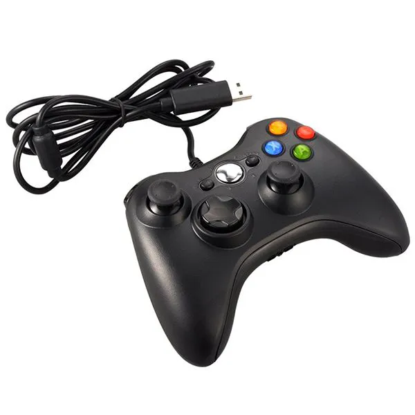 Проводной геймпад для Xbox 360 Черный-1