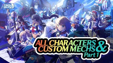FINAL GEAR - ALL CHARACTERS W/ CUSTOM MECHS PART 1